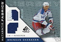 shanny jersey card as a ranger.